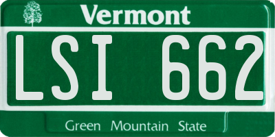 VT license plate LSI662