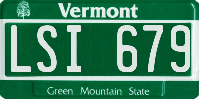 VT license plate LSI679