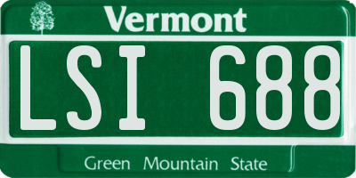VT license plate LSI688