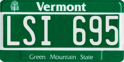 VT license plate LSI695