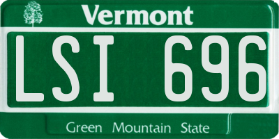 VT license plate LSI696