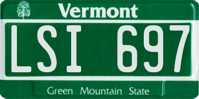 VT license plate LSI697