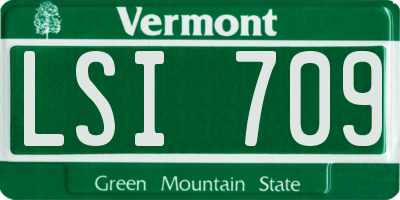 VT license plate LSI709