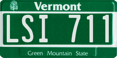 VT license plate LSI711