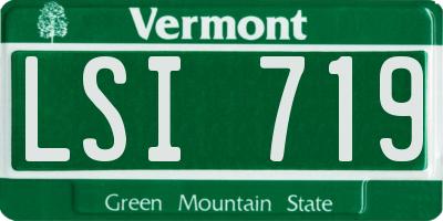 VT license plate LSI719