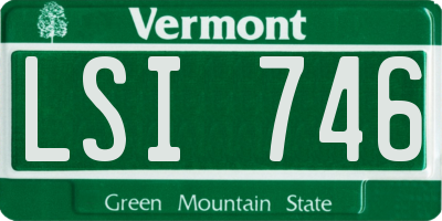 VT license plate LSI746