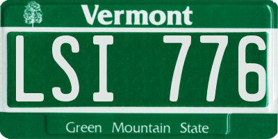 VT license plate LSI776
