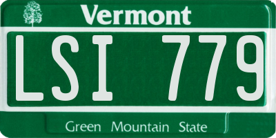 VT license plate LSI779