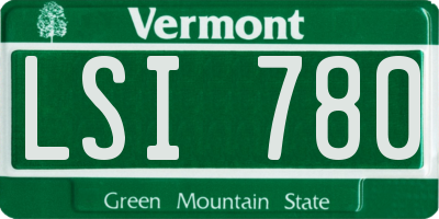 VT license plate LSI780