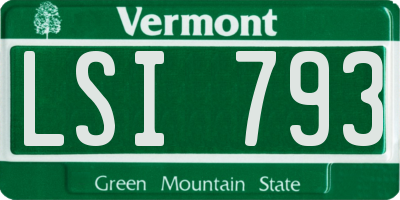 VT license plate LSI793
