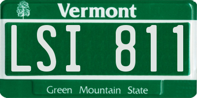 VT license plate LSI811