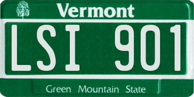 VT license plate LSI901