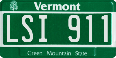 VT license plate LSI911