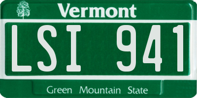 VT license plate LSI941