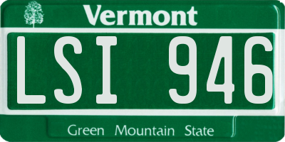 VT license plate LSI946