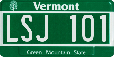 VT license plate LSJ101