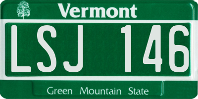 VT license plate LSJ146