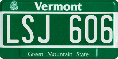 VT license plate LSJ606