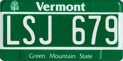 VT license plate LSJ679