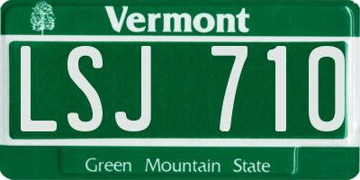 VT license plate LSJ710