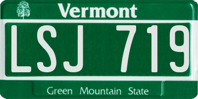 VT license plate LSJ719