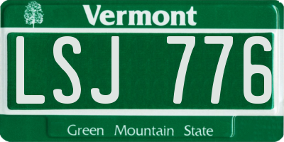 VT license plate LSJ776