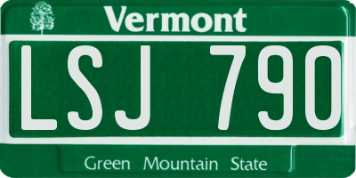 VT license plate LSJ790