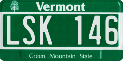 VT license plate LSK146