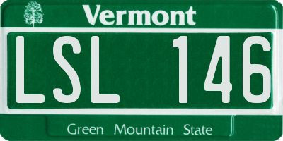 VT license plate LSL146