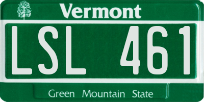 VT license plate LSL461