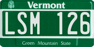 VT license plate LSM126