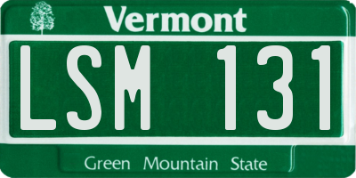 VT license plate LSM131
