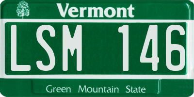 VT license plate LSM146