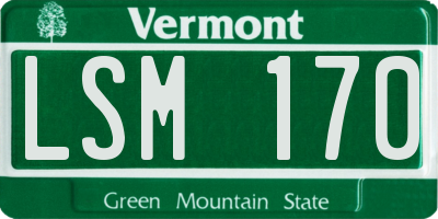VT license plate LSM170