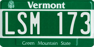 VT license plate LSM173
