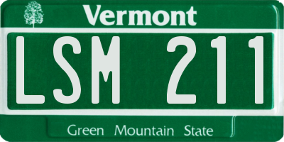 VT license plate LSM211