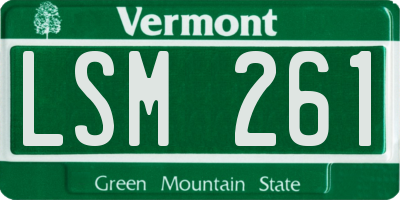 VT license plate LSM261