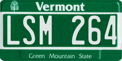 VT license plate LSM264