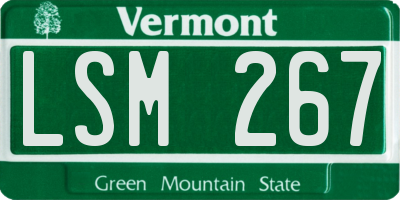 VT license plate LSM267