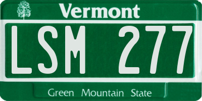VT license plate LSM277
