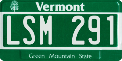VT license plate LSM291