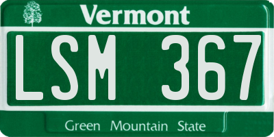 VT license plate LSM367