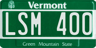 VT license plate LSM400