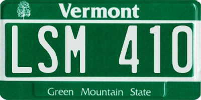 VT license plate LSM410