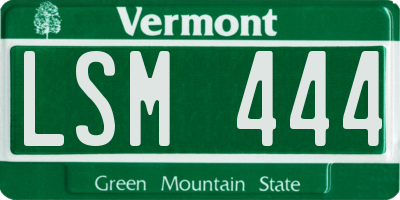 VT license plate LSM444
