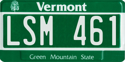VT license plate LSM461