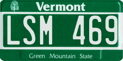 VT license plate LSM469