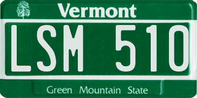 VT license plate LSM510