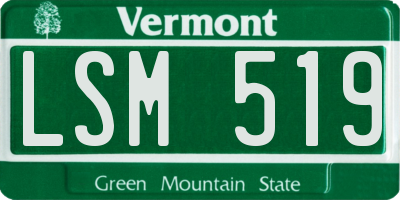 VT license plate LSM519