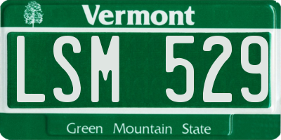 VT license plate LSM529